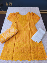 Pakistani Stitched Embroidery Lawn Suit Ready To Ship