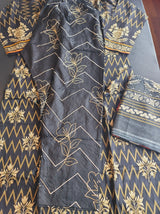 Pakistani Linen Embroidered Salwar kameez Ready To Ship