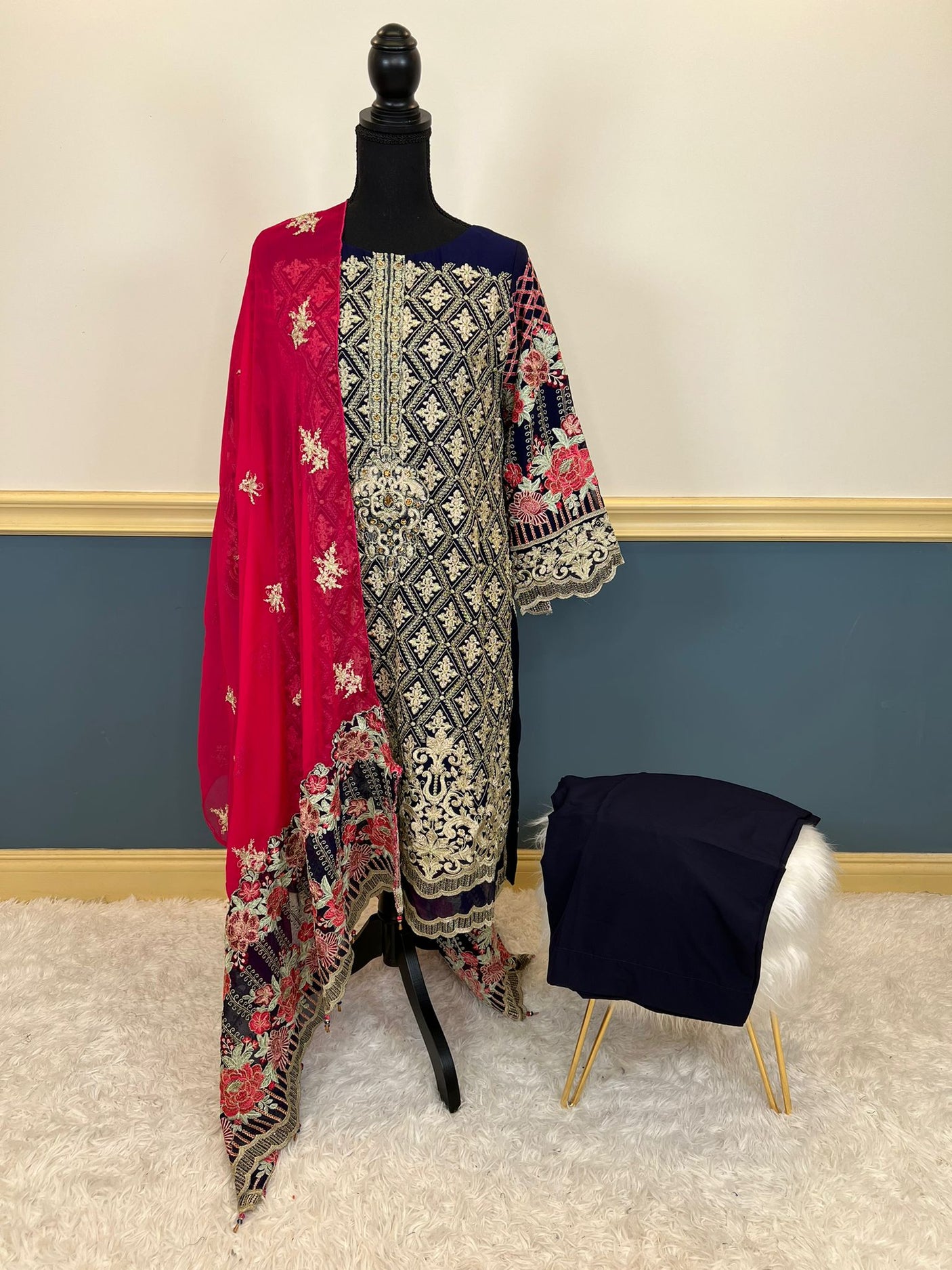 Pakistani Embroidered Party wear  Ready To Ship