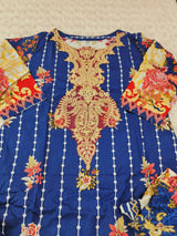 Indian Cotton Stitched Embroidery Suit Ready To Ship