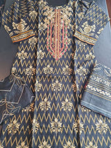 Pakistani Linen Embroidered Salwar kameez Ready To Ship