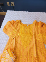 Pakistani Stitched Embroidery Lawn Suit Ready To Ship