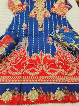 Indian Cotton Stitched Embroidery Suit Ready To Ship