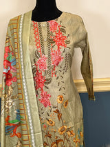 Pakistani Stitched Embroidered lawn Salwar kameez ready to ship