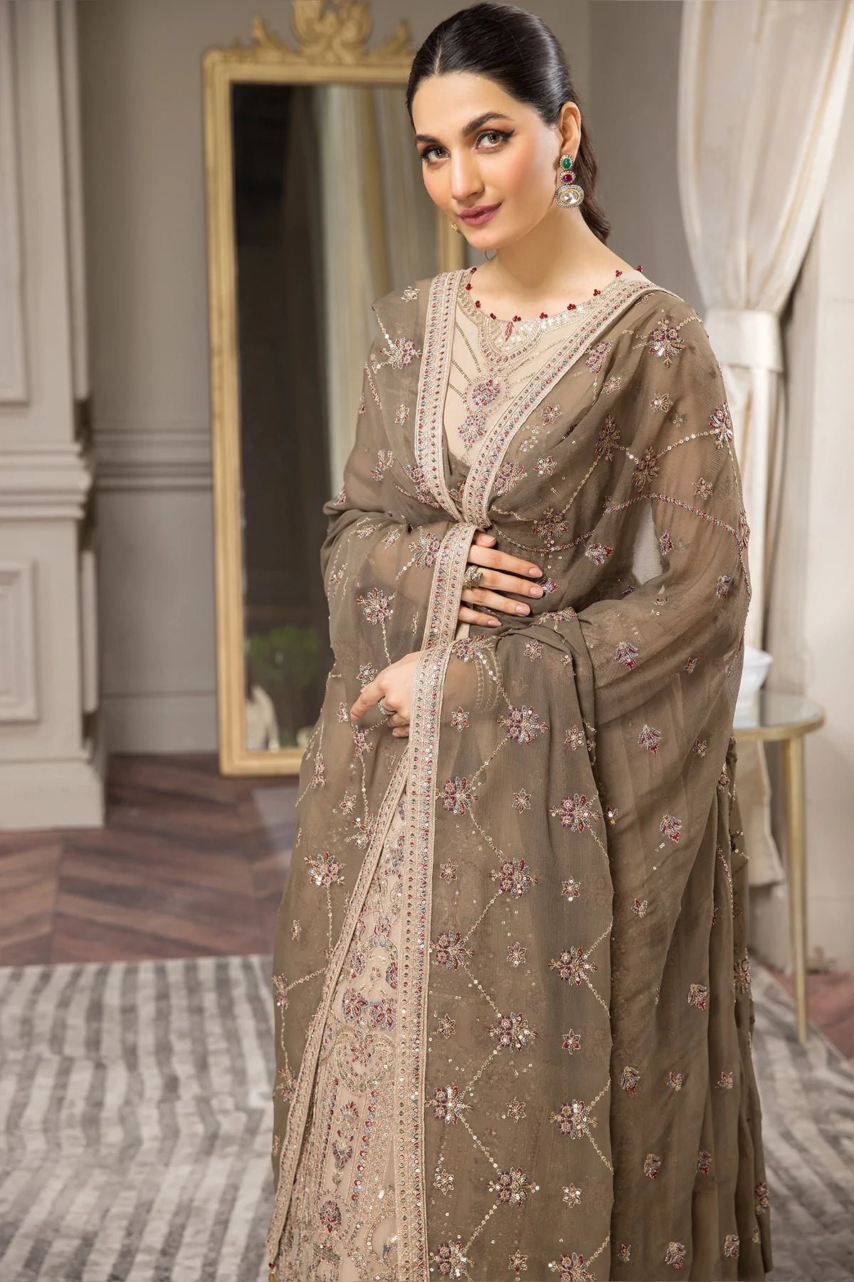 Alizeh Embroidered Chiffon Collection100% Original