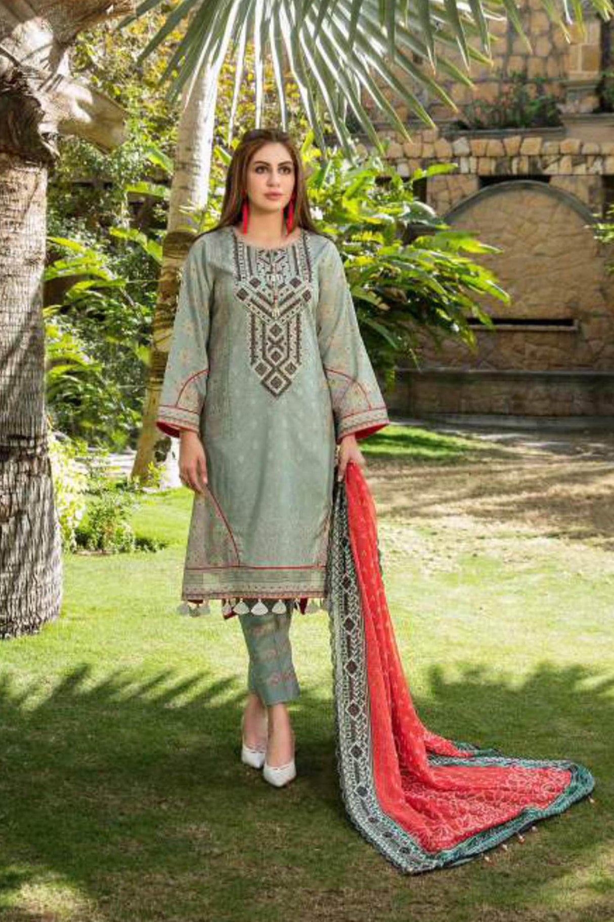 Jaan-E-Ada Digital Print and Embroidered Lawn Collection By Tawakkal 100% Original