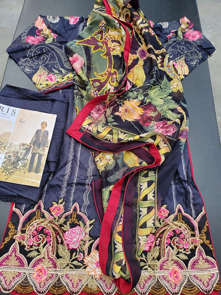 Pakistani Stitched Embroidery Lawn Suit Ready To Ship