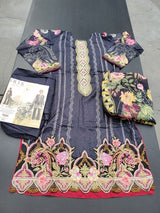 Pakistani Stitched Embroidery Lawn Suit Ready To Ship