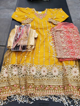 Pakistani Stitched Embroidery Party Wear Dresses Ready To Ship