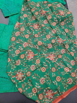 Indian Cotton Stitched Embroidery Suit Ready To Ship