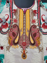 Pakistani Stitched Embroidery Lawn Suit Ready To Ship