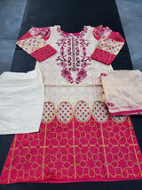 Pakistani Stitched Embroidery Lawn Suit Ready To Ship