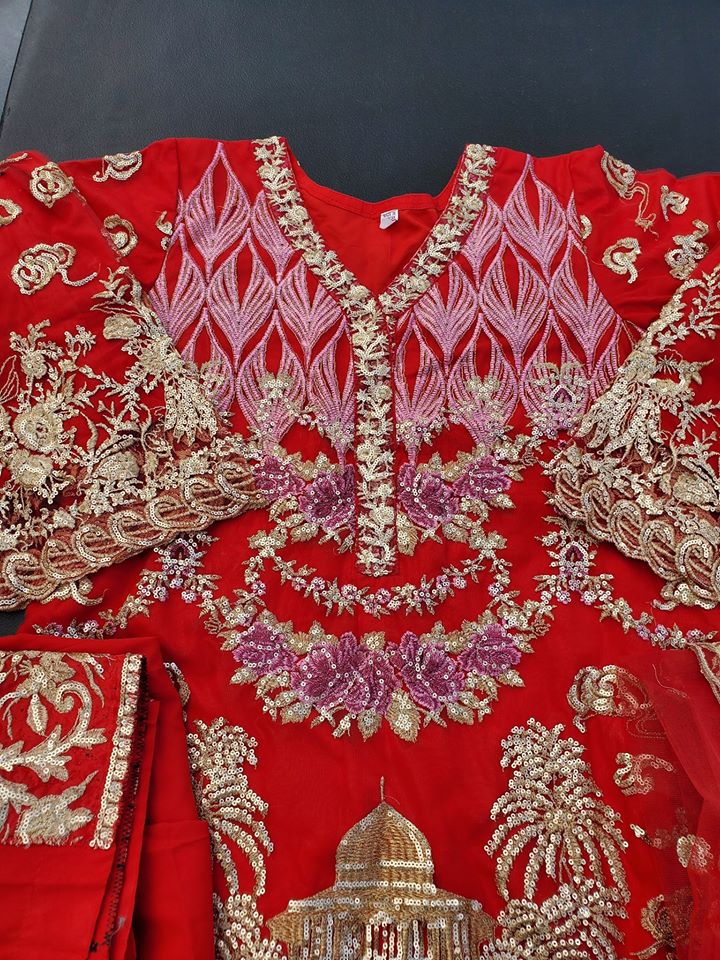 Pakistani Stitched Embroidery Party Suit Ready To Ship