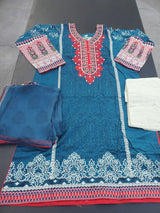 Pakistani Stitched Embroidery Lawn Suit Ready To Ship