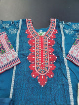 Pakistani Stitched Embroidery Lawn Suit Ready To Ship