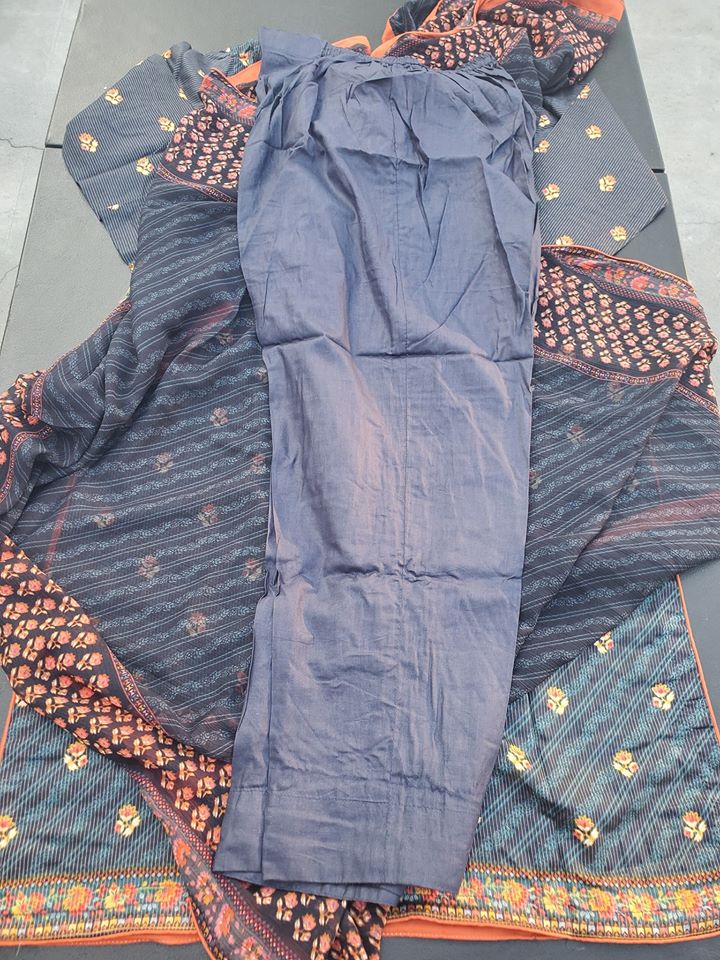 Pakistani Stitched Embroidery Lawn Suit Ready To Ship