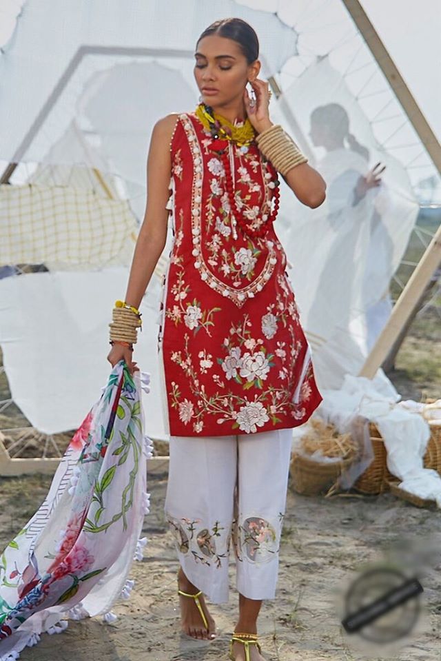 Mahgul Embroidered Lawn 2020-100% Original Guaranteed