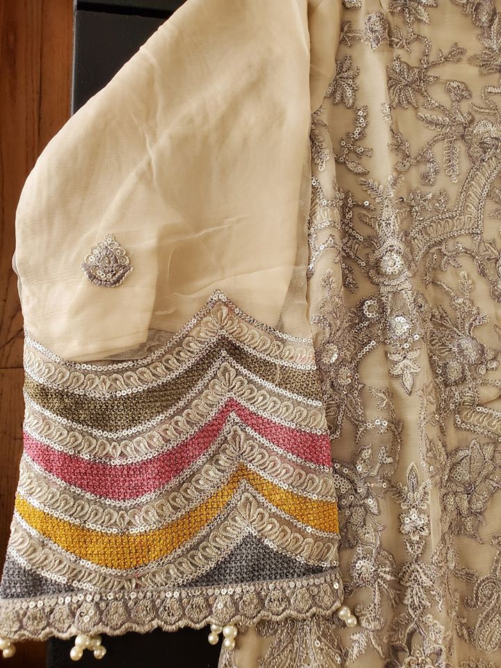 Pakistani Stitched Embroidery Party Wear Dresses Ready To Ship