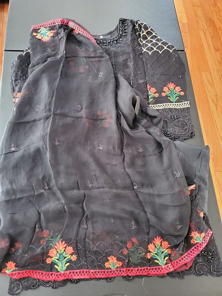 Pakistani Stitched Embroidery Party Wear Dresses Ready To Ship