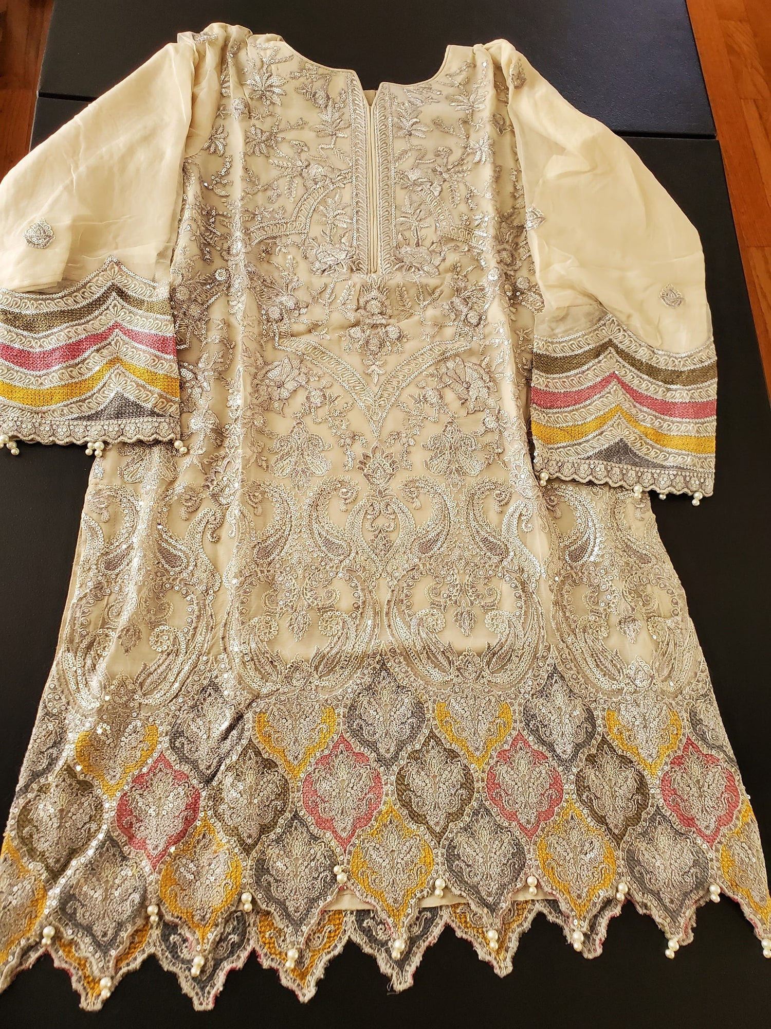 Pakistani Stitched Embroidery Party Wear Dresses Ready To Ship