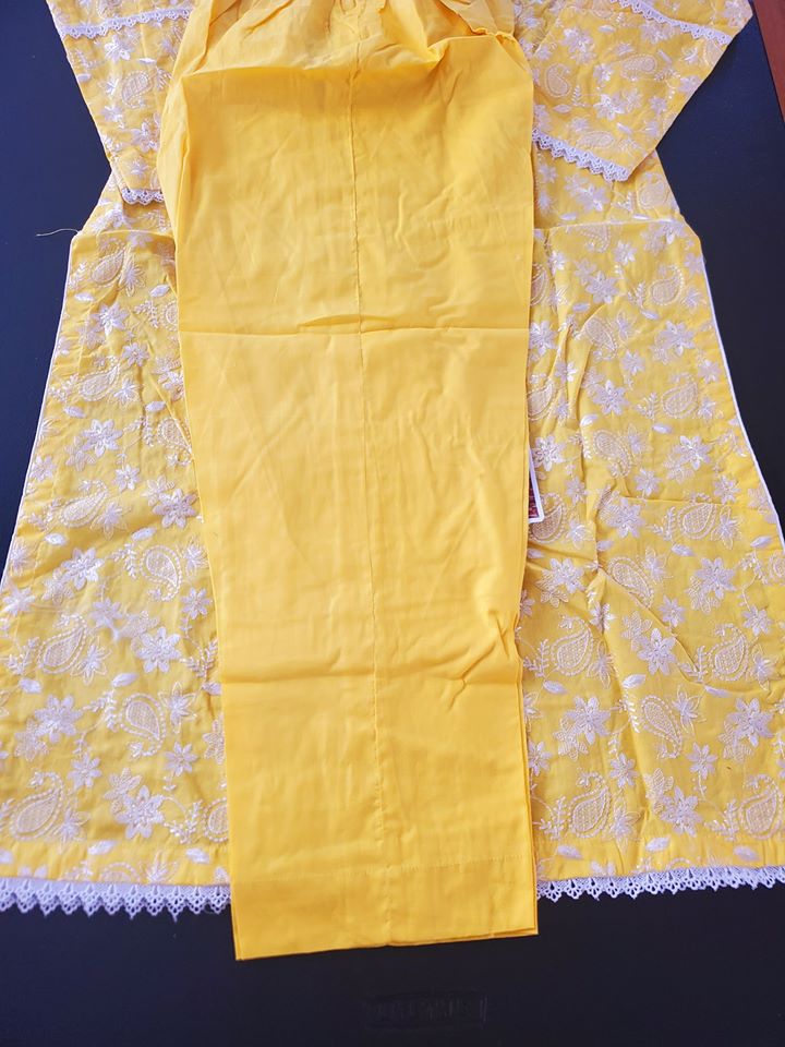 Pakistani Stitched Embroidery Lawn Suit Ready To Ship