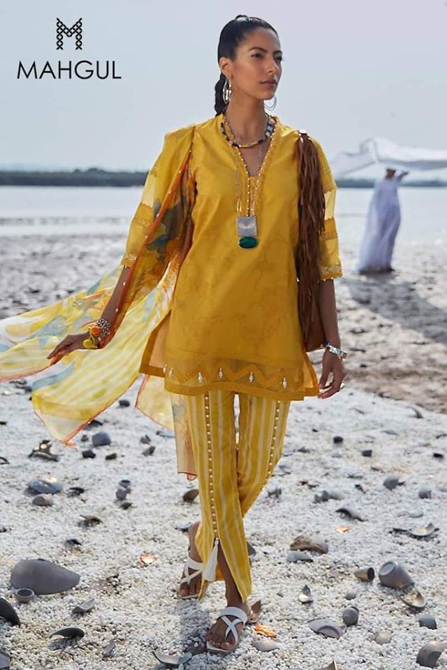 Mahgul Embroidered Lawn 2020-100% Original Guaranteed