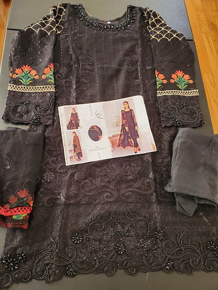 Pakistani Stitched Embroidery Party Wear Dresses Ready To Ship