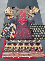 Pakistani Stitched Embroidery Lawn Suit Ready To Ship
