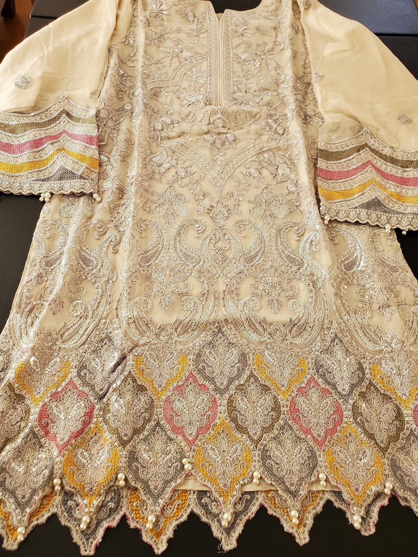 Pakistani Stitched Embroidery Party Wear Dresses Ready To Ship