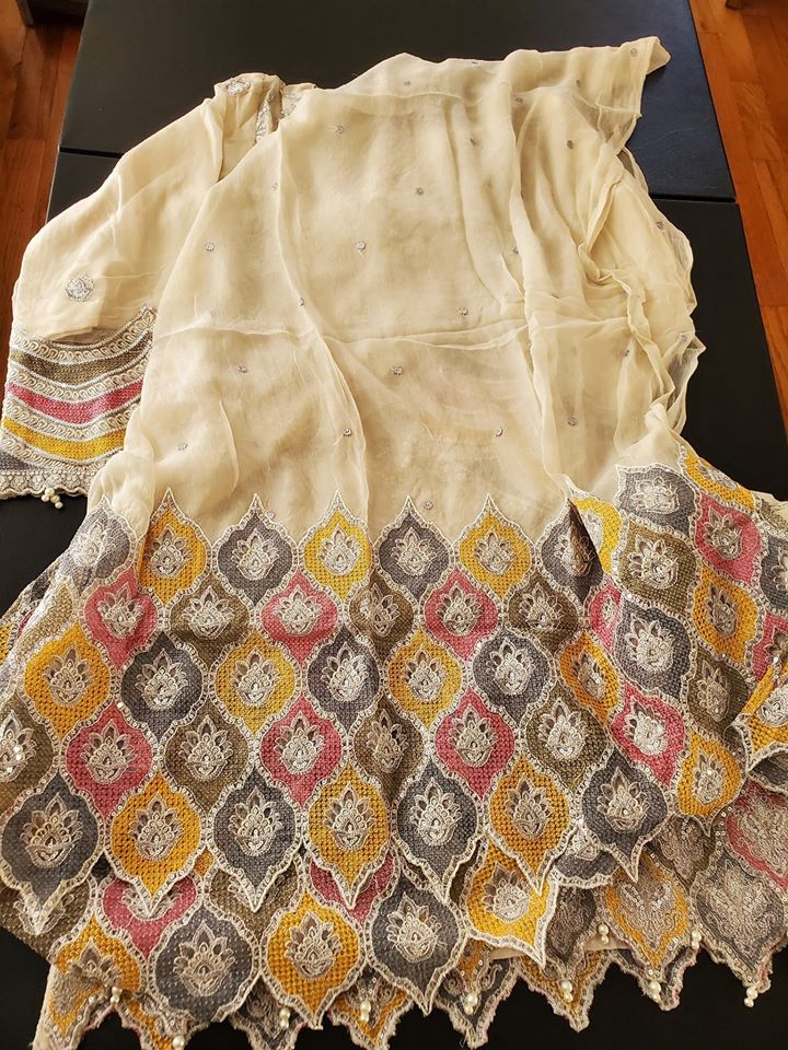 Pakistani Stitched Embroidery Party Wear Dresses Ready To Ship