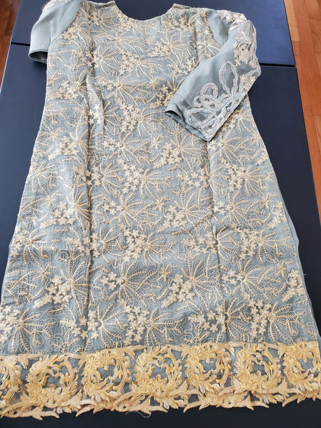 Pakistani Stitched Embroidery Party Wear Dresses Ready To Ship