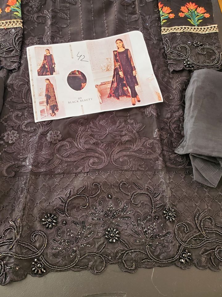 Pakistani Stitched Embroidery Party Wear Dresses Ready To Ship