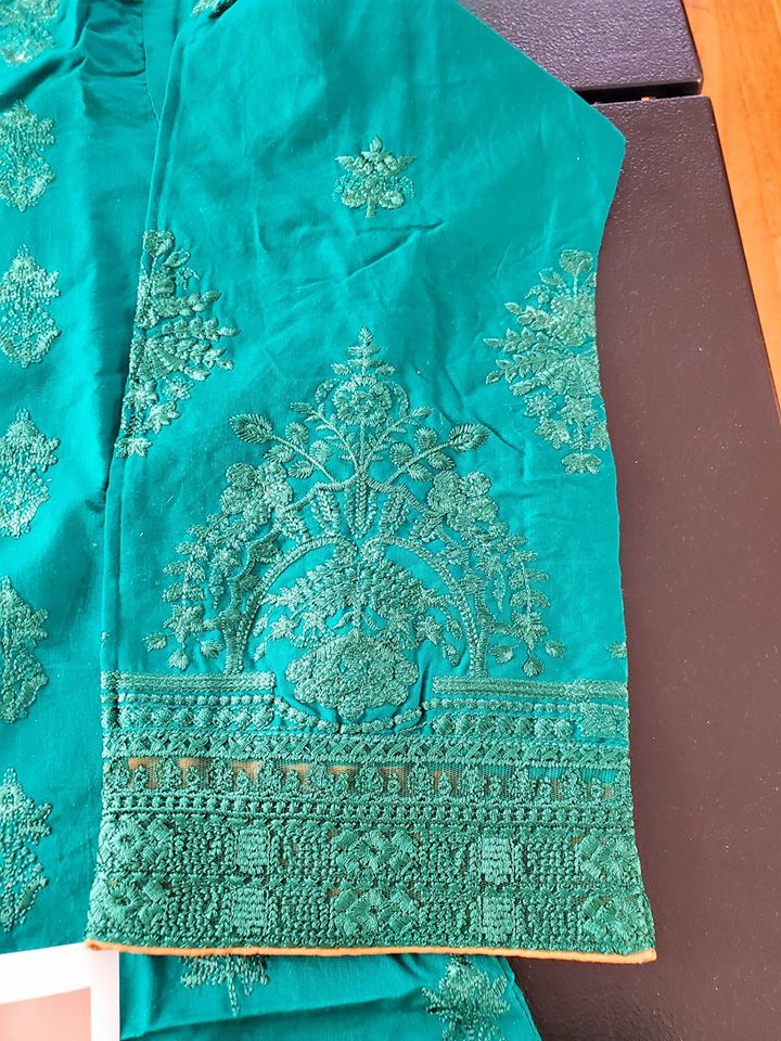 Pakistani Stitched Embroidery Lawn Suit Ready To Ship