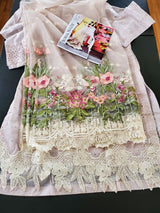 Pakistani Stitched Embroidery Lawn Suit Ready To Ship