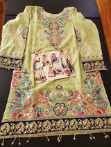Pakistani Stitched Embroidery Party Wear Dresses Ready To Ship