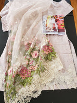 Pakistani Stitched Embroidery Lawn Suit Ready To Ship