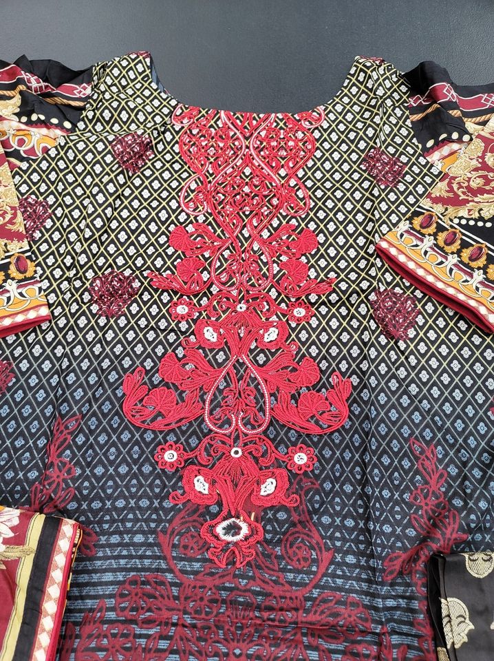 Pakistani Stitched Embroidery Lawn Suit Ready To Ship