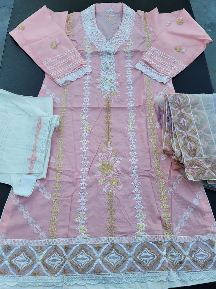 Pakistani Stitched Embroidery Lawn Ready To Ship