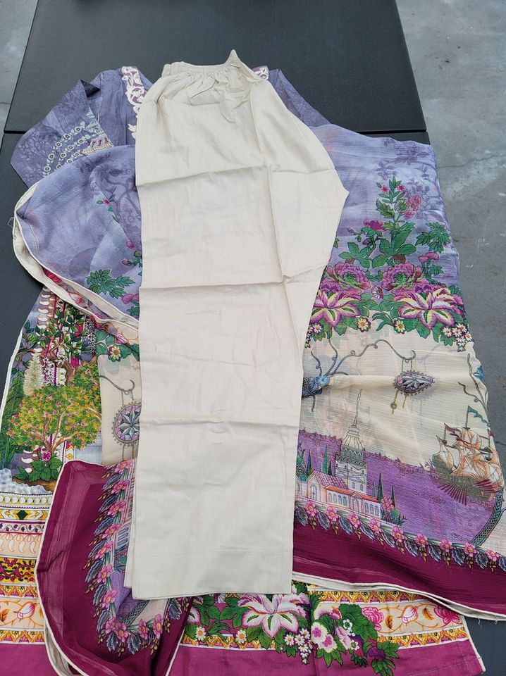 Pakistani Stitched Embroidery Lawn Suit Ready To Ship