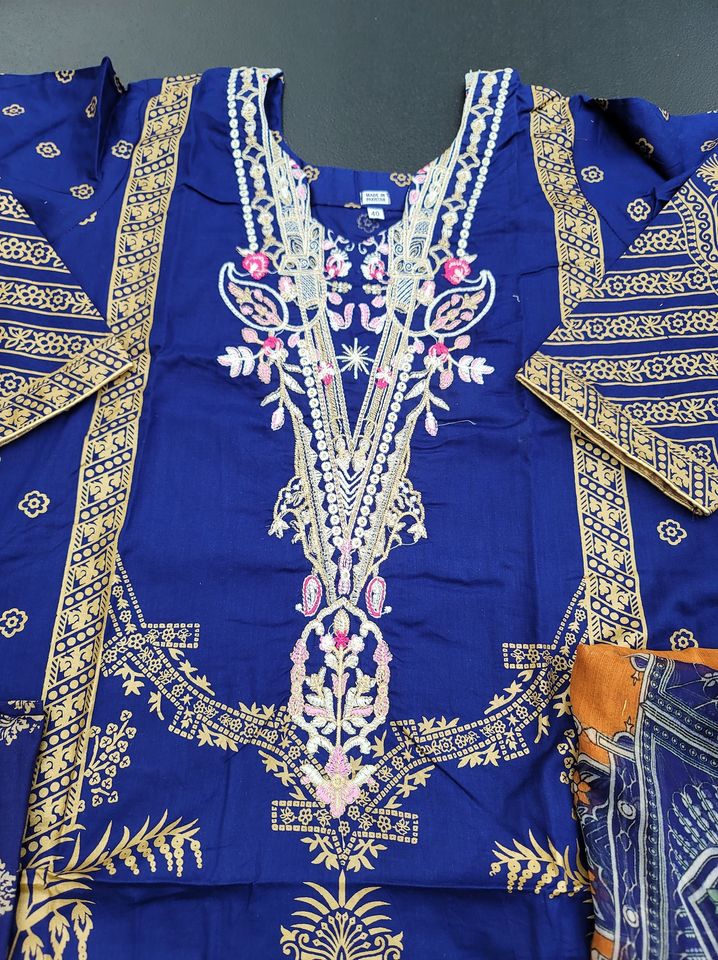 Pakistani Stitched Embroidery Lawn Suit Ready To Ship