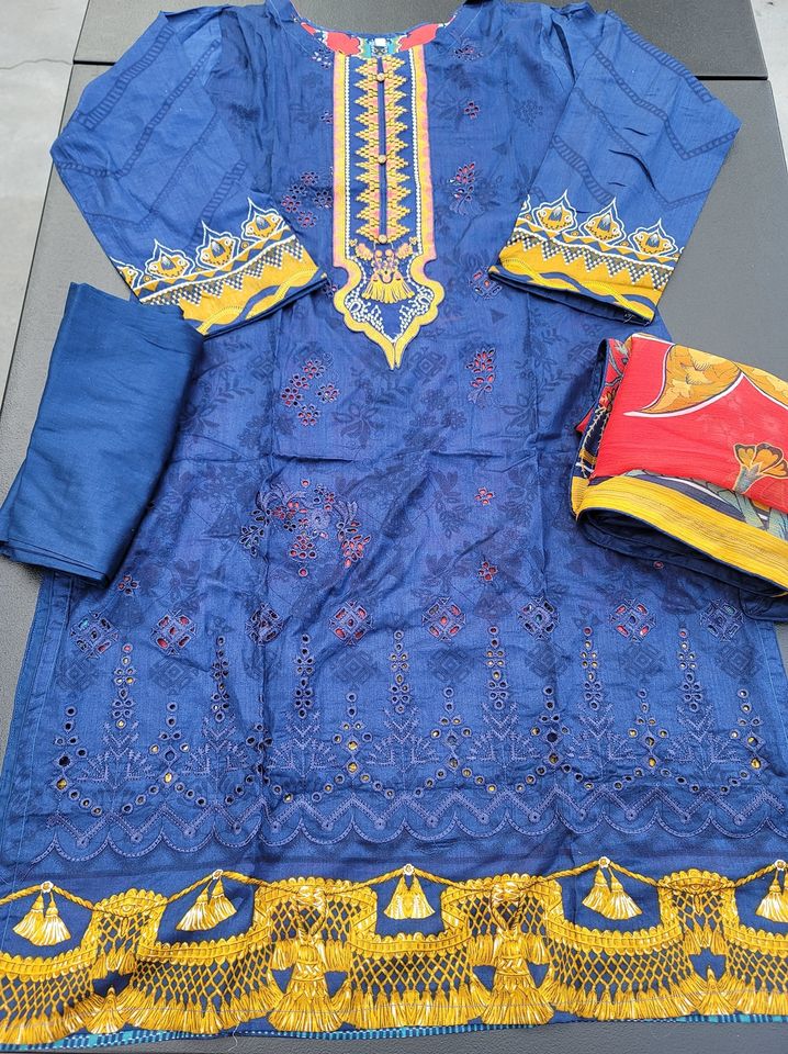 Pakistani Stitched Embroidery Lawn Suit Ready To Ship