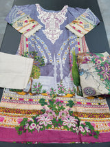 Pakistani Stitched Embroidery Lawn Suit Ready To Ship