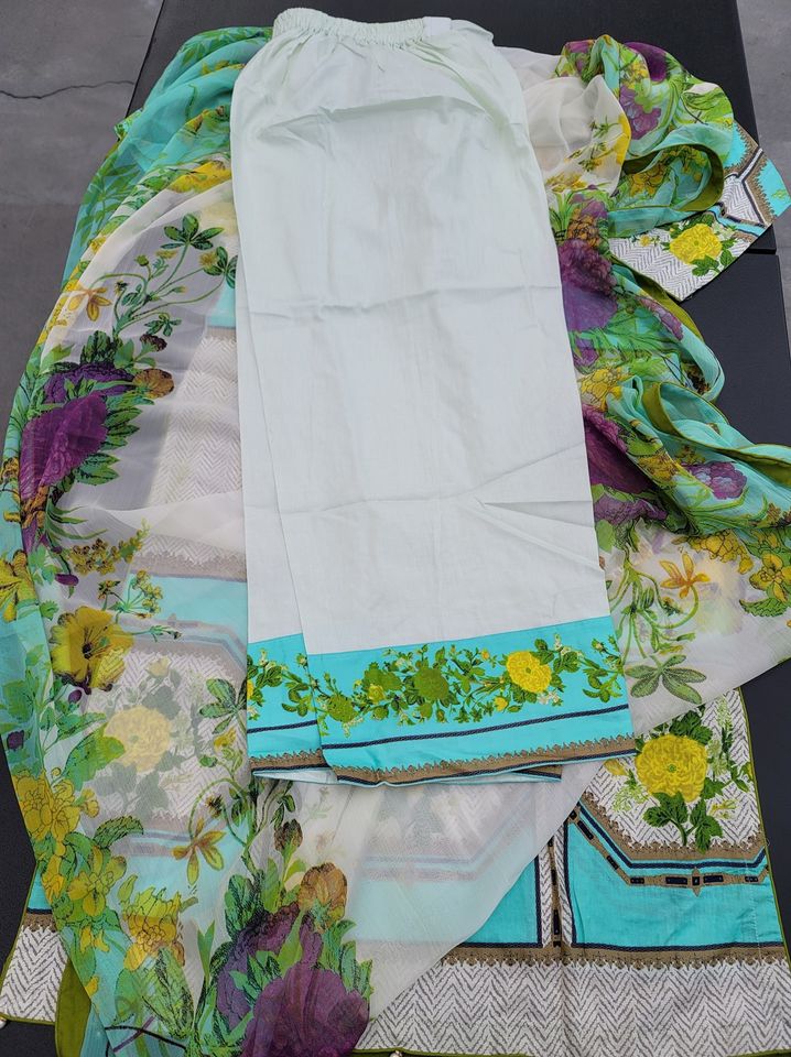 Pakistani Stitched Embroidery Lawn Suit Ready To Ship