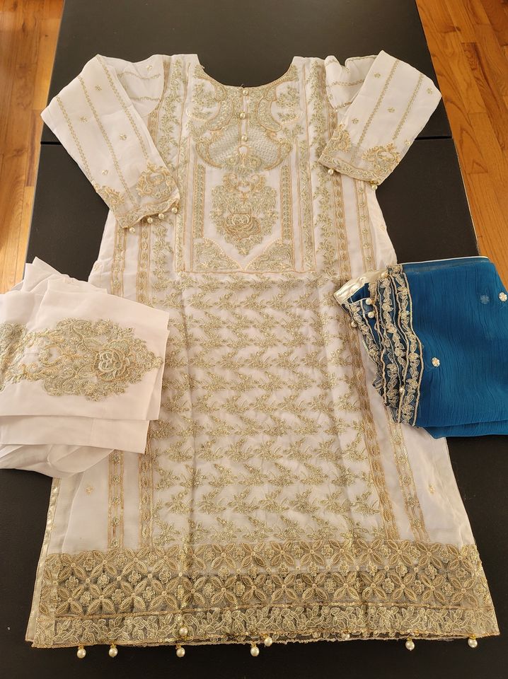 Pakistani Stitched Embroidery Party Wear Dresses Ready To Ship
