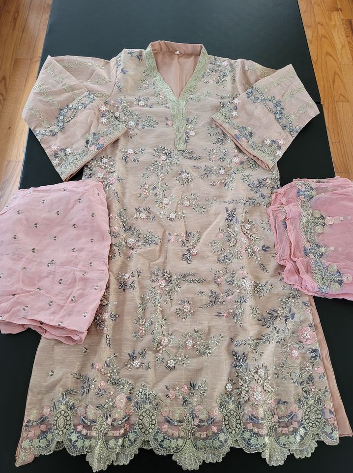 Pakistani Stitched Embroidery Party Wear Dresses Ready To Ship