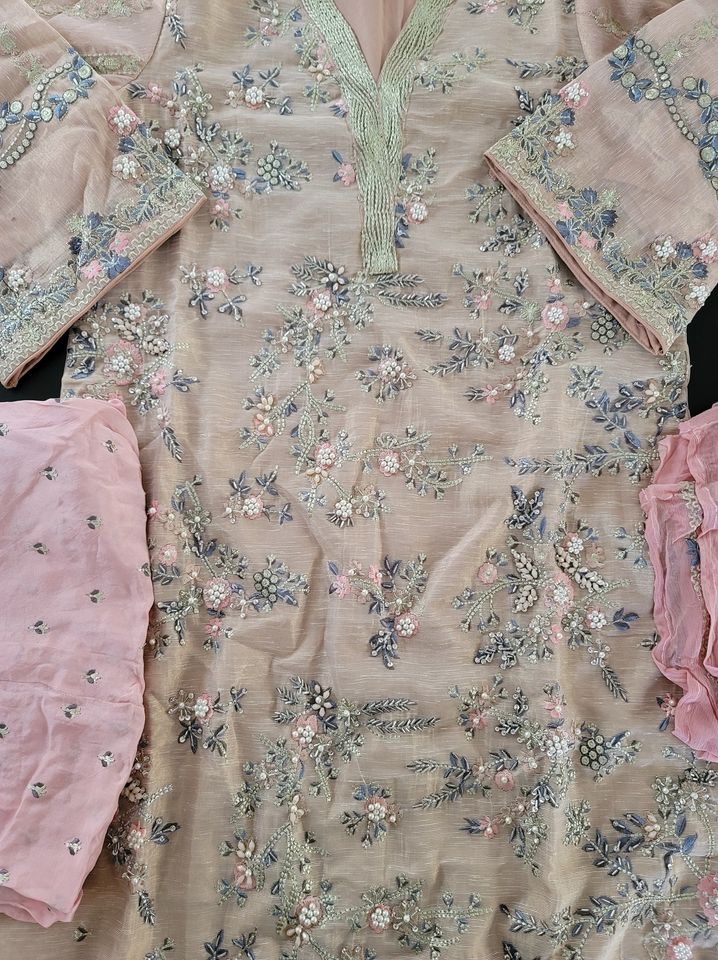 Pakistani Stitched Embroidery Party Wear Dresses Ready To Ship