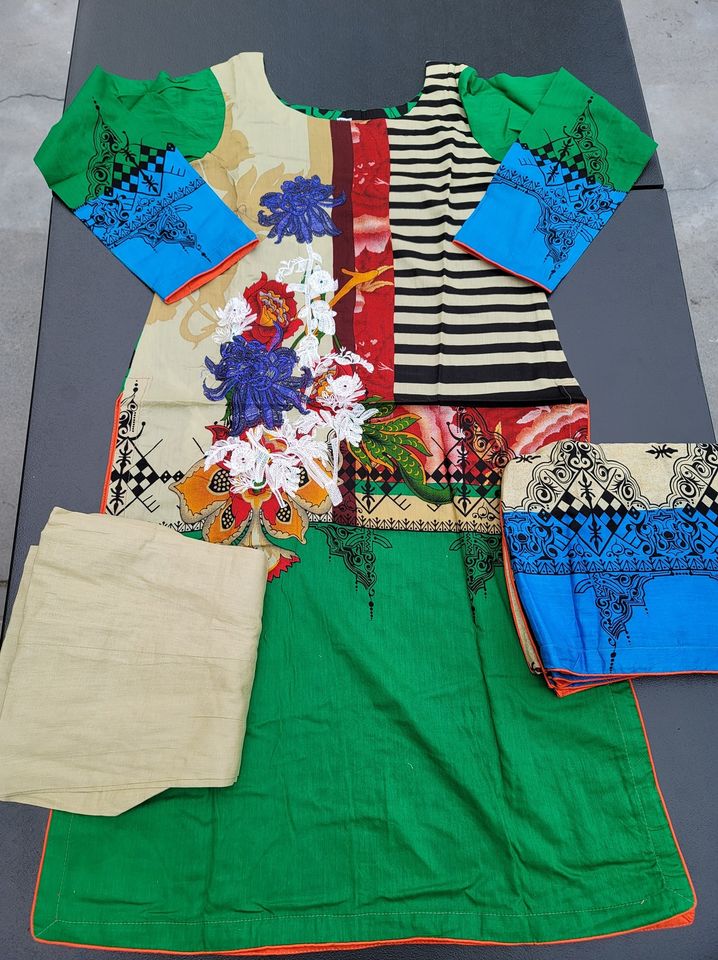 Pakistani Stitched Embroidery Lawn Suit Ready To Ship