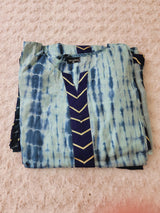 Pure silk tye dye designer salwer kamiz with pure chiffon dupatta