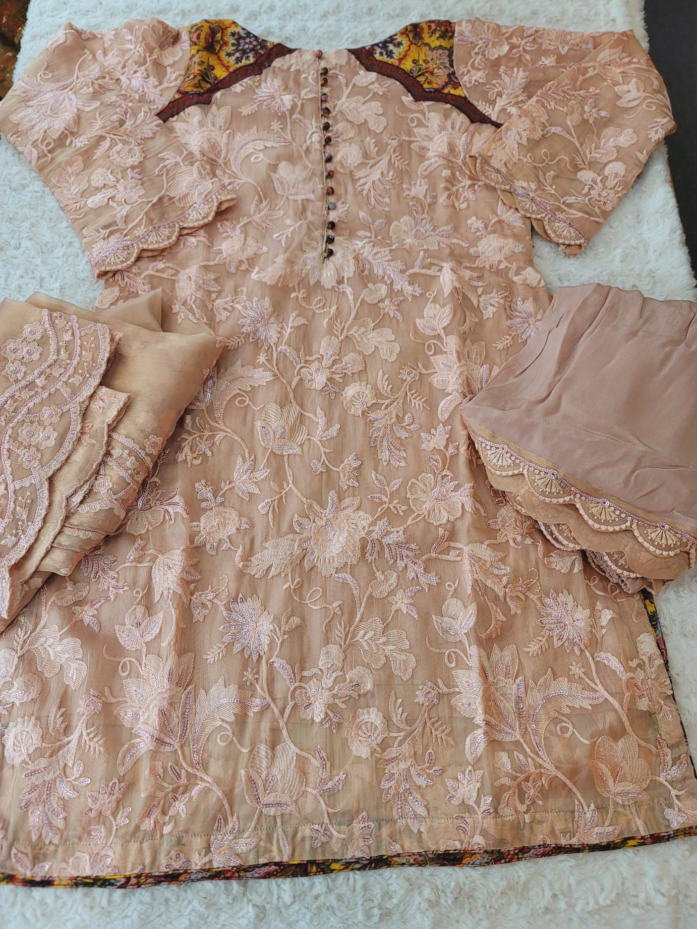 Pakistani Stitched Embroidery Party Wear Dresses Ready To Ship