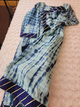 Pure silk tye dye designer salwer kamiz with pure chiffon dupatta